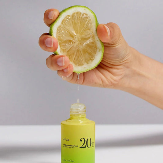 Anua Green Lemon Vitamin C Serum with Vitamin E, Hyaluronic & Ferulic Acid 0.67 fl.oz / 20ml