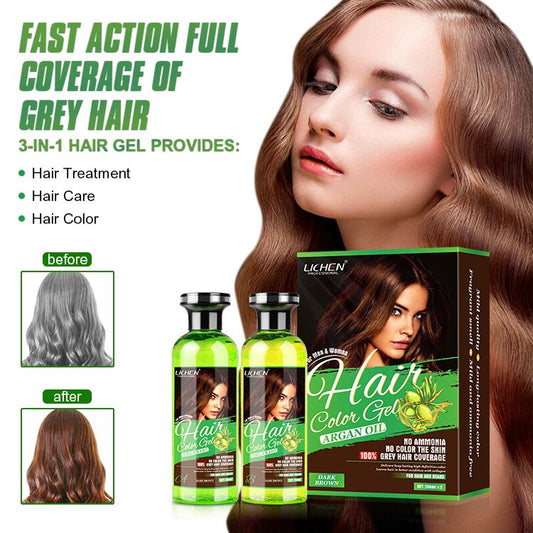 lichen hair colour 500ml Hair Color Gel | Argan Oil Hair Color Gel (Unisex)
